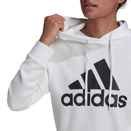 Bluza damska adidas Essentials Relaxed Logo Hoodie biała HD1800