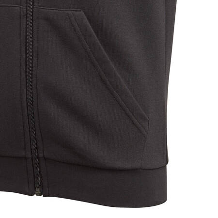 Bluza dla dzieci adidas YG Essentials 3S Full Zip Hoodie czarna DV0368