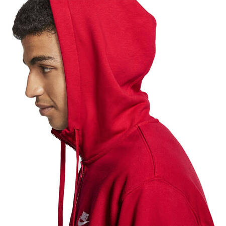 Bluza męska Nike Club Hoodie czerwona BV2648 657