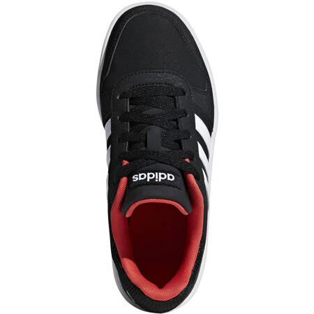Buty dla dzieci adidas Hoops 2.0 K czarno-czerwone B76067