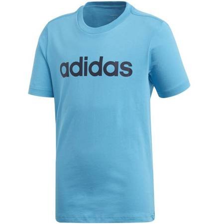 Koszulka adidas Essentials Linear Tee niebieska JR DV1814