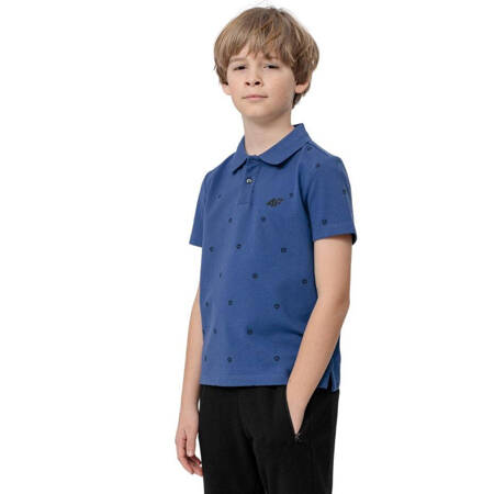 Koszulka dla chłopca 4F niebieska HJL22 JTSM004 33S