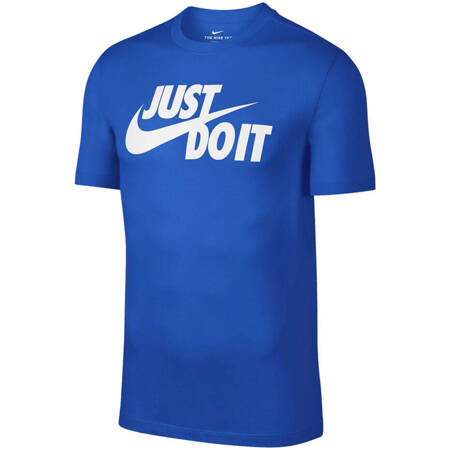 Koszulka męska Nike Tee Just Do It Swoosh niebieska AR5006 480
