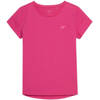 Koszulka dla dziewczynki 4F ciemny róż HJL22 JTSD001 53S