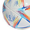 Piłka nożna adidas Al Rihla League Junior 290 biało-niebiesko-pomarańczowa H57797